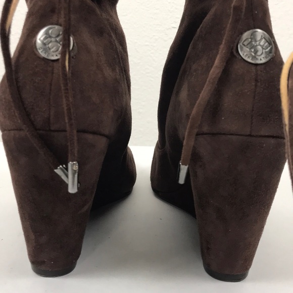 BCBGeneration Brown Wessy Wedge Ankle Boots - Picture 9 of 9